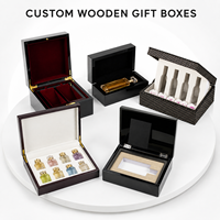 Boîte cadeau en bois recyclable, sur mesure, faite à la main, finition haute brillance, écologique, emballage de rangement en MDF, cosmétique, parfum
