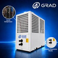 Industrial Air Cooled Modular Heat Pump Chiller System with Intelligent Control for Factory Office Mall HVAC Solutions