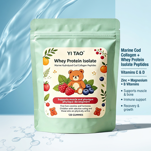 Gummies protéinés pour enfants à marque privée/OEM/ODM – Isolat de lactosérum et collagène pour le soutien musculaire, sans hormones, 120 comprimés à croquer - Product Image 4