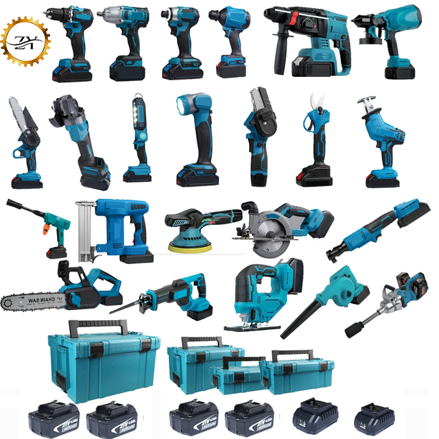 Factory Multi Function Tools Set Professional Customize 12V 20V Wireless Drill Electric Power Cordless Tool Sets