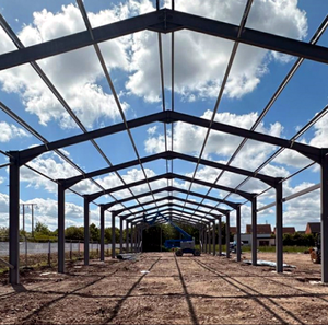 Structure en acier moderne, vente directe d'usine, atelier, entrepôt, <span class=keywords><strong>appartement</strong></span> multi-étages en acier au carbone, conception en acier Q355 - Product Image 1