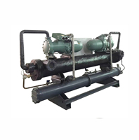 Compresseurs à vis 120HP Refroidisseur refroidi à l'eau Capacité de refroidissement 400KW Machine de réfrigération