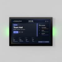 Panel Inteligente Personalizado de 10.1 Pulgadas para Sala de Reuniones con Luz RGB Dual Opcional, Activación Automática por Radar, 4G, PoE y NFC para Oficina y Hotel