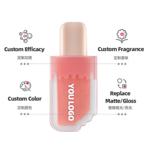 Penjualan terlaris es krim pelembap bibir mempertebal glmudah disesuaikan Logo menampilkan Glossy <span class=keywords><strong>Lip</strong></span> <span class=keywords><strong>Gloss</strong></span> - Product Image 2