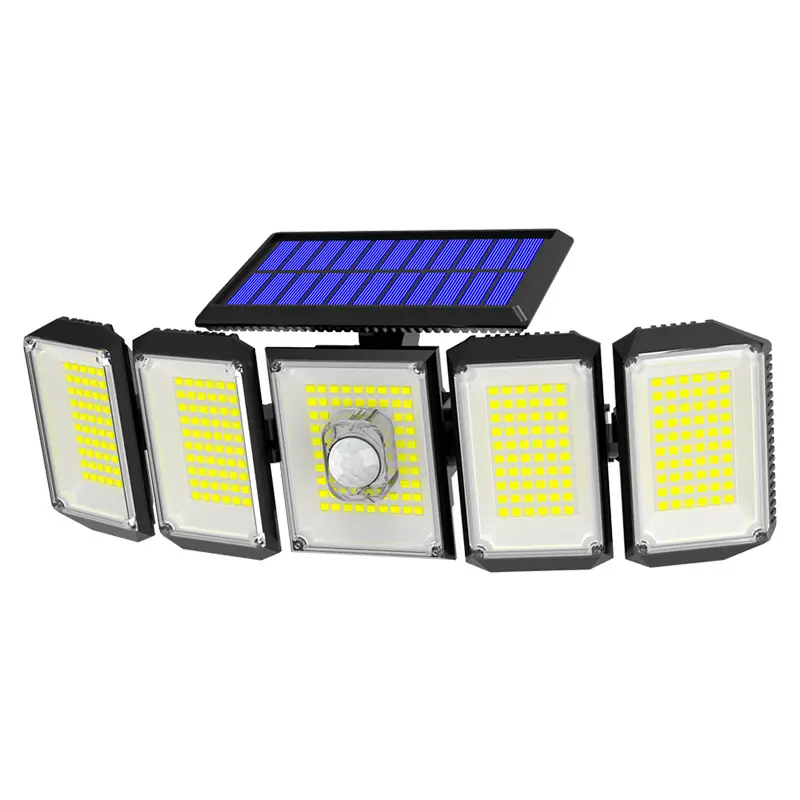 2024 Factory New Hot 300 LED Solar Light Outdoor Motion Sensor Waterproof Wide-angle Wall Lamps Garden Courtyard Street Lights