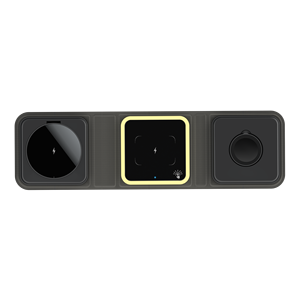 Estación de Carga para Múltiples Dispositivos, Base de Carga Inalámbrica Magnética Plegable 3 en 1, Plataforma de Carga de Viaje para <span class=keywords><strong>iPhone</strong></span> y <span class=keywords><strong>Galaxy</strong></span> - Product Image 5