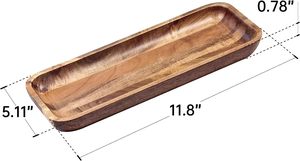 Wooden Serving Platters for Home Decor Acacia <strong>Wood</strong> Serving Trays - Product Image 3