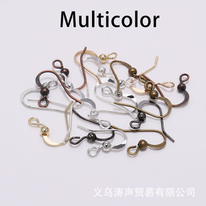 Accessoires de bijoux à faire soi-même, crochets d'oreille en métal en forme de goutte pour la fabrication de boucles d'oreilles, couleur or, argent, noir, cuivre Ac0360 - Product Image 4