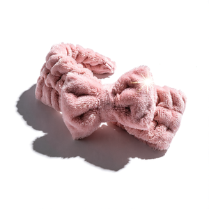 Diadema de cinta para el cabello, lazo rosa peludo para el cuidado del cabello, para todo tipo de piel - Product Image 2