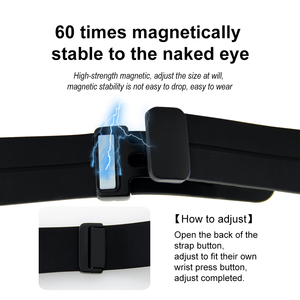 Bracelet de montre à boucle pliante magnétique en métal en silicone pour <span class=keywords><strong>Fitbit</strong></span> Versa 1 <span class=keywords><strong>2</strong></span> Lite accessoires de montre intelligente réglables étanches - Product Image 2