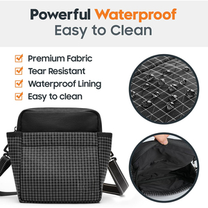 चुंबकीय बंद प्रशिक्षण के साथ बड़ी क्षमता कुत्ते का इलाज पाउच कुत्ते चलने वाली फैनी पैक-इन पॉप बैग डिस्पेंसर और क्लिकर और कटोरा - Product Image 3