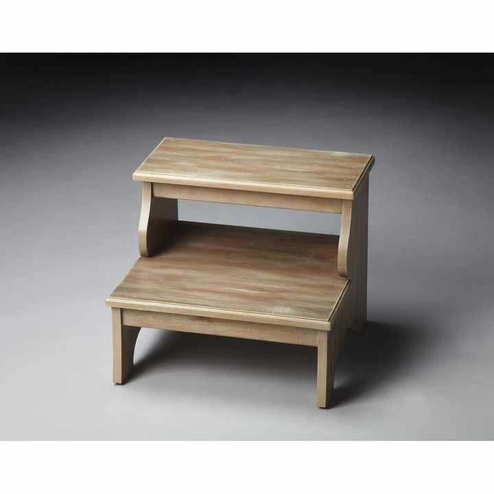 HMS 15\" Natural Solid Wood and Manufactured Wood Backless Bar Chair