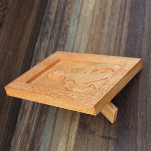 Nouveau cadre photo en hêtre sculpté KOMI avec image de Dieu, décoration artisanale pour la maison, pour la prière et les Écritures - Product Image 5