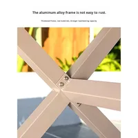 Ensembles de meubles de jardin - Tables et chaises d'extérieur - Design moderne et simple en rotin et métal pour cour, villa, patio, jardin, hôtel, balcon