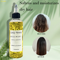 Bestseller Rosmarin-Haaröl mit Getrockneten Kräutern zur Pflege und Reparatur von Trockenem Haar, Reduzierung von Haarausfall, Haar- und Hautöl in Großpackungen