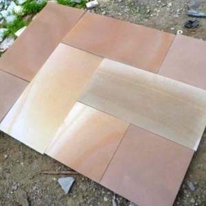 Losas y azulejos de piedra arenisca natural color arena de camello para revestimiento de paredes, pisos, caminos de jardín, patios, paisajismo y piedra de construcción para exteriores. - Product Image 5