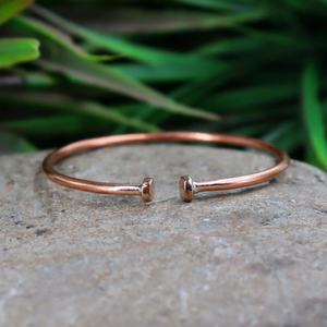All Wear's Unisex Hammered Copper Bangle Handcrafted Metal Crafts <b>Cute</b> New Arrival Best Price Gift for Fashion <b>Bracelets</b> Bangles - Product Image 1