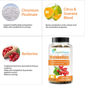 Factory Customization Organic <b>Metabolism</b> Capsules Boost <b>Metabolism</b> Incrtease Energy Herbal Supplement Weight Loss Capsules - Product Image 5
