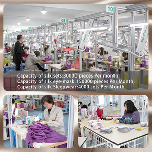 Bộ quà tặng vỏ gối lụa 6A không độc hại, thêu tùy chỉnh 16-22 mm, 100% tơ tằm, gồm khăn buộc tóc và mặt nạ ngủ - Product Image 6