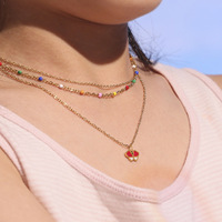 Ensemble de bijoux nœud en émail blanc rouge Collier en acier inoxydable Bracelet Boucles d'oreilles Suite pour filles Collection de cadeaux Saint Valentin