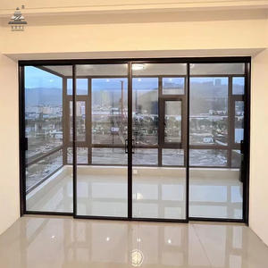 Pintu Geser Kaca ZEYI dengan Rel Pengaman, Jendela Geser Aluminium Minimalis, Pintu Geser Kaca <span class=keywords><strong>Multi</strong></span> Aluminium - Product Image 2