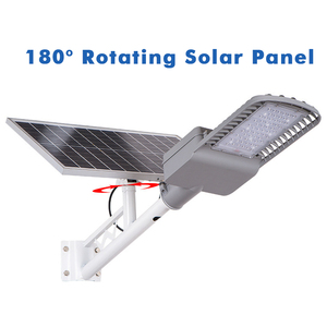 Farola Solar LED con poste para exteriores, <span class=keywords><strong>luz</strong></span> de aluminio IP65 de 30W para carretera y jardín - Product Image 2