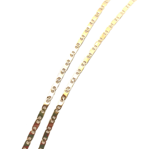 Collana con Catena Marina a Maglie Ancora in Ottone Dorato, <span class=keywords><strong>Gioielleria</strong></span> Fine, Catena Marina Taglio Diamante 5mm - Product Image 5