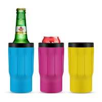 Refroidisseur de canette de bière isolé sous vide, en acier inoxydable à Double paroi de 12oz
