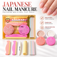 Kit de polissage pour manucure japonaise sous marque privée avec poudre de cire et tampon en chamois – Fabricant OEM, Vente en gros pour salons