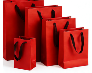 Sacs de courses en papier kraft brun personnalisés avec logo imprimé, poignées en papier couché, sérigraphie pour emballage alimentaire et artisanat – Vente en gros - Product Image 3