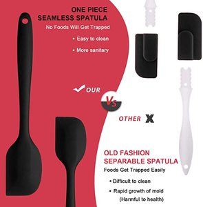 Eco-Friendly 6-Piece <b>Silicone</b> Spatula Set Kitchen <b>Cooking</b> <b>Utensil</b> for Baking and Food Features Convenient <b>Silicone</b> Handle - Product Image 6