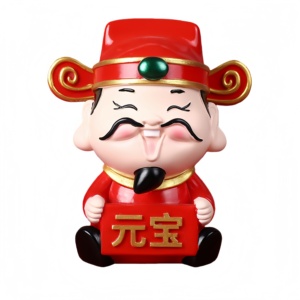 Pièces de décoration de camion de haute qualité, figurine du Dieu de la Richesse pour cabine de camion, 12 cm * 11 cm, différents styles disponibles - Product Image 5