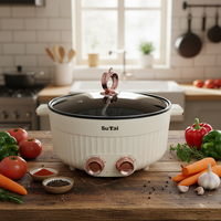Poêle antiadhésive de haute qualité de marque propre, extra large 32 cm, petite marmite électrique adaptée à la cuisine et à un usage domestique