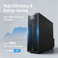 YTR3330-J 30kVA Onduleur triphasé haute efficacité 96% pour alimentation de secours industrielle en ligne ininterrompue