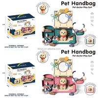 Lucky Toys les plus populaires font semblant de jouer Kit de cas médical 2 en 1 sac à dos ensemble de soins pour chiens jouet sac à main pour animaux de compagnie Kits médicaux pour enfants