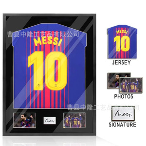 Sports Jersey Display <b>Frame</b> <b>Black</b> Rectangle Acrylic Transparent Wall Mounted For Living Room - Product Image 4