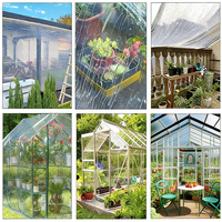 Bâche en plastique transparente, bâche en plastique clair pour serre, jardin, agriculture