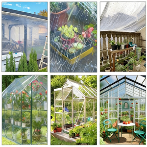 Bâche en plastique <span class=keywords><strong>transparente</strong></span>, bâche en plastique clair <span class=keywords><strong>pour</strong></span> <span class=keywords><strong>serre</strong></span>, jardin, agriculture - Product Image 2