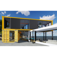 20 pieds 40 pieds Maisons de conteneurs extensibles préfabriquées Maisons de conteneurs extensibles pliables préfabriquées Petite maison portable 2 3 5 chambres à coucher