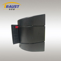 Support de barrière de file d'attente de ceinture rétractable Traust matière plastique de montage mural 3m 5m 10m