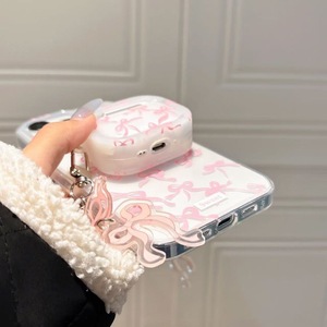 Bonita funda protectora de lazo rosa para Apple para <span class=keywords><strong>AirPods</strong></span> 4ª Generación Y Pro <span class=keywords><strong>2</strong></span>/3ª generación <span class=keywords><strong>Compatibilidad</strong></span> de material TPU - Product Image 4
