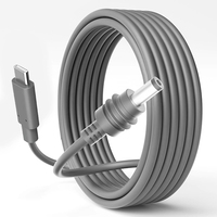 Câble d'alimentation Starlink Mini USB-C vers DC 20V 5A, connecteur cylindrique PVC gris Cat 5e, compatible avec les chargeurs PD 100W et les batteries externes, 6,6-30 pieds