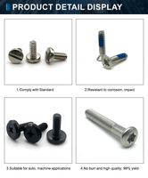 Vis de fixation M3 noire 10 mm à tête fraisée Phillips – Vente directe usine – Vis à tête fraisée Phillips