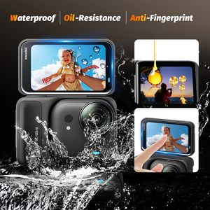 Amazear para DJI Osmo Action 6 incluye dos protectores de pantalla de vidrio templado y una tapa de lente de silicona resistente a los arañazos - Product Image 2