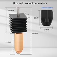 Kit Perakitan Pemanas Hot End Nozzle Baru yang Diperkuat Khusus YouQi untuk Printer 3D Flashforge AD5X