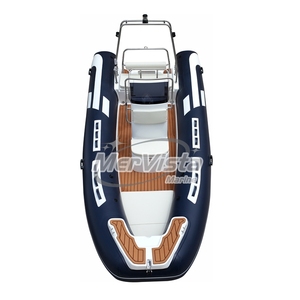 Barco de fibra de vidrio CE 17 pies Orca alta velocidad casco semirrígido costilla inflable 520 Schlauchboot 6M <span class=keywords><strong>con</strong></span> <span class=keywords><strong>Motor</strong></span> - Product Image 4