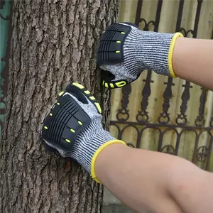 Campioni personalizzati guanti antitaglio TPR guanti meccanici resistenti agli urti