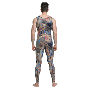 Combinaison de pêche de plongée deux pièces personnalisée 3mm 5mm combinaison de plongée pour hommes et femmes avec capuche et combinaison de pêche sous-marine sans fermeture éclair - Product Image 3