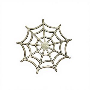 Anneaux de serviette en métal d'Halloween avec boucle en toile d'araignée classique, décoration festive pour la table à manger - Product Image 4