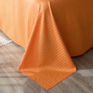 Cổ Điển Bông Khách Sạn Bộ Đồ Giường Đặt Dệt Sọc Vỏ Gối Và Vỏ Chăn 300TC Chủ Đề Đếm Tất Cả Các Mùa Nhiều Màu Sắc Tấm Bộ - Product Image 6